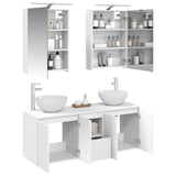 Bathroom Cabinet Set 5 pcs White 50 x 14.5 x 70 cm 3406351