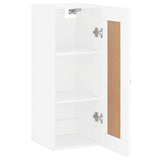 Wall Mounted Cabinet White 34.5x34x90 cm Engineered Wood 830476