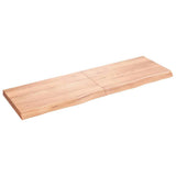 Wall Shelf Light Brown 160x50x cm Treated Solid Wood Oak 363713