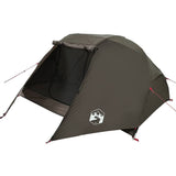 Fishing Tent 3-Person Brown Waterproof 4100656