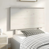 Bed Headboard White 104x6x82.5 cm Solid Wood Pine 819156