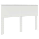 Bed Frame with Headboard White 140 x 200 cm Engineered Wood 3410886