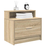 ZNTS Bedside Cabinets with Drawer 2 pcs Sonoma Oak 51x31x47 cm 858673