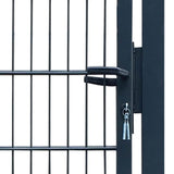 2D Fence Gate Anthracite Grey 100x180 cm 141745