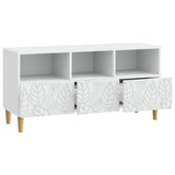 TV Cabinet 102 x 34.5 x 50 cm White Engineered Wood 895135