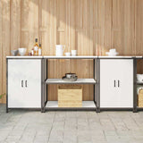 Kitchen Storage Set HATTEM 3 pcs White Cold-rolled Steel 3392667