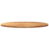 Table Top Light Brown 140x60x4 cm Solid Wood Oak Oval 4009052