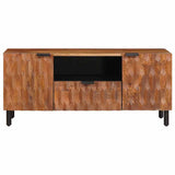 TV Cabinet with Drawer Acacia Brown Finish 105 x 33 x 46 cm 4017914