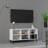 TV Cabinet with Metal Legs White 103.5x30x50 cm 805950