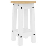 3 Piece Bar Set White Solid Wood Pine 4005698