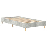 Bed Frame No Mattress Concrete Grey 75x190 cm Small Single Engineered Wood 861096