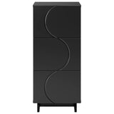 Sideboard Black 33.5 x 34.5 x 75 cm Engineered Wood 8011514