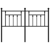 Metal Replace Headboard Black 140 cm 353570