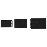 Nesting Coffee Table 3 pcs Black oak Engineered wood 883533