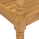 Garden Chair Set of 2 Brown Teak wood Standard Durable 43051