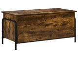 Storage Box Smoked Oak 80 x 40 x 49.5 cm Engineered Wood 8013676