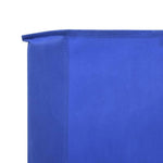 ZNTS 3-panel Wind Screen Fabric 400x120 cm Azure Blue 47147