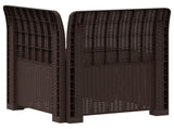 1-Seater Garden Sofa Rattan Look PP Brown 8011813