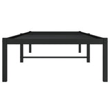 Metal Bed Frame without Mattress Black 80x200cm 373646