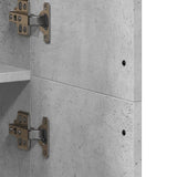 Highboard Concrete Grey 70x35x180 cm Engineered Wood 3276661