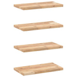 Floating Shelves 4 pcs 60x20x2 cm Untreated Solid Wood Acacia 3279342