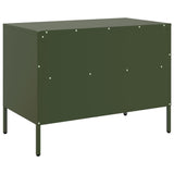 TV Cabinets 2 pcs Olive Green 68x39x50.5 cm Steel 843051