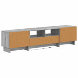 5 Piece LED TV Cabinet Grey Sonoma Engineered Wood 3416425