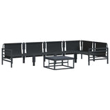 Garden Sofa Set Anthracite Steel 3378989