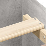 Bed Frame without Mattress Concrete Grey 200x200 cm 3203736