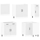 11 Piece Kitchen Cabinet Set "Kalmar" White Engineered Wood 3314911