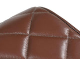 Bench 40 x 30 x 45 cm Real Leather Brown Diamond 42042099