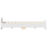 Bed Frame without Mattress White 140x200 cm 3203747