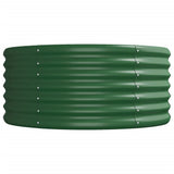Garden Raised Bed Galvanised Steel 620x80x36 cm Green 318943