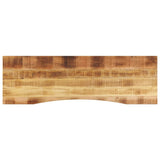 Desk Top with Curve 160x50x2.5 cm Solid Wood Rough Mango 370183