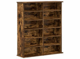 CD Cabinet 2 pcs Smoked Oak 60 x 17 x 92 cm Engineered Wood 8012739