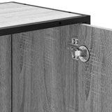 Bathroom Sink Cabinet Grey Sonoma 65x33x60 cm Engineered Wood 849287