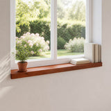 Window Sills 2 pcs Brown 70 x 20 x 2 cm Solid Beech Wood 42048255