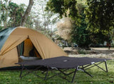 Double Camping Cot Bed, with Bag - Black T3398P348650