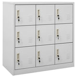 Locker Cabinets 5 pcs Light Grey 90x45x92.5 cm Steel 3095243