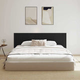 Bed Headboard Black Oak 240 x 1.5 x 80.5 cm Engineered Wood 862085