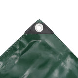 Tarpaulins Green 1.5 x 6 m Canvas with PVC Coating 144894