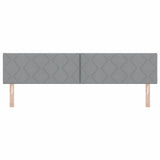Headboard with Headboard Light Grey 200 cm Faux Leather 42007280