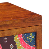 Storage Box Multicolour 50 x 30 x 40 cm Solid acacia wood 4016524