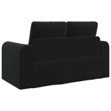Folding Sofa Bed Black 148 x 71 x 83 cm Velvet 42030511