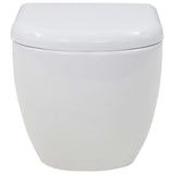 Wall-Hung Toilet with Concealed Cistern Ceramic White 275791