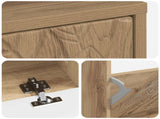 Shoe Cabinet DELFT 78 x 24 x 103 cm Engineered Wood Artisan Oak 897104