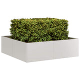 Planter 100x100x30 cm Stainless Steel 860812