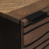 Highboard Brown 40 x 33 x 110 cm Solid mango wood 4018037