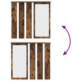 Wall-Mounted Coat Rack with Shelf Smoked oak 84 x 10 x 80 cm 874495