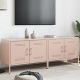 TV Cabinets 2 pcs Pink 68x39x50.5 cm Steel 842937